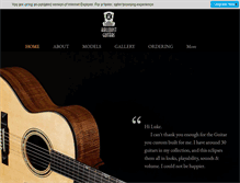 Tablet Screenshot of kallquistguitars.com